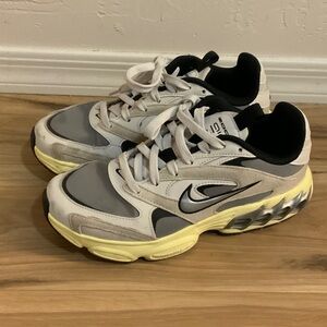 Nike Cream and Black Sneakers with Yellow Sole